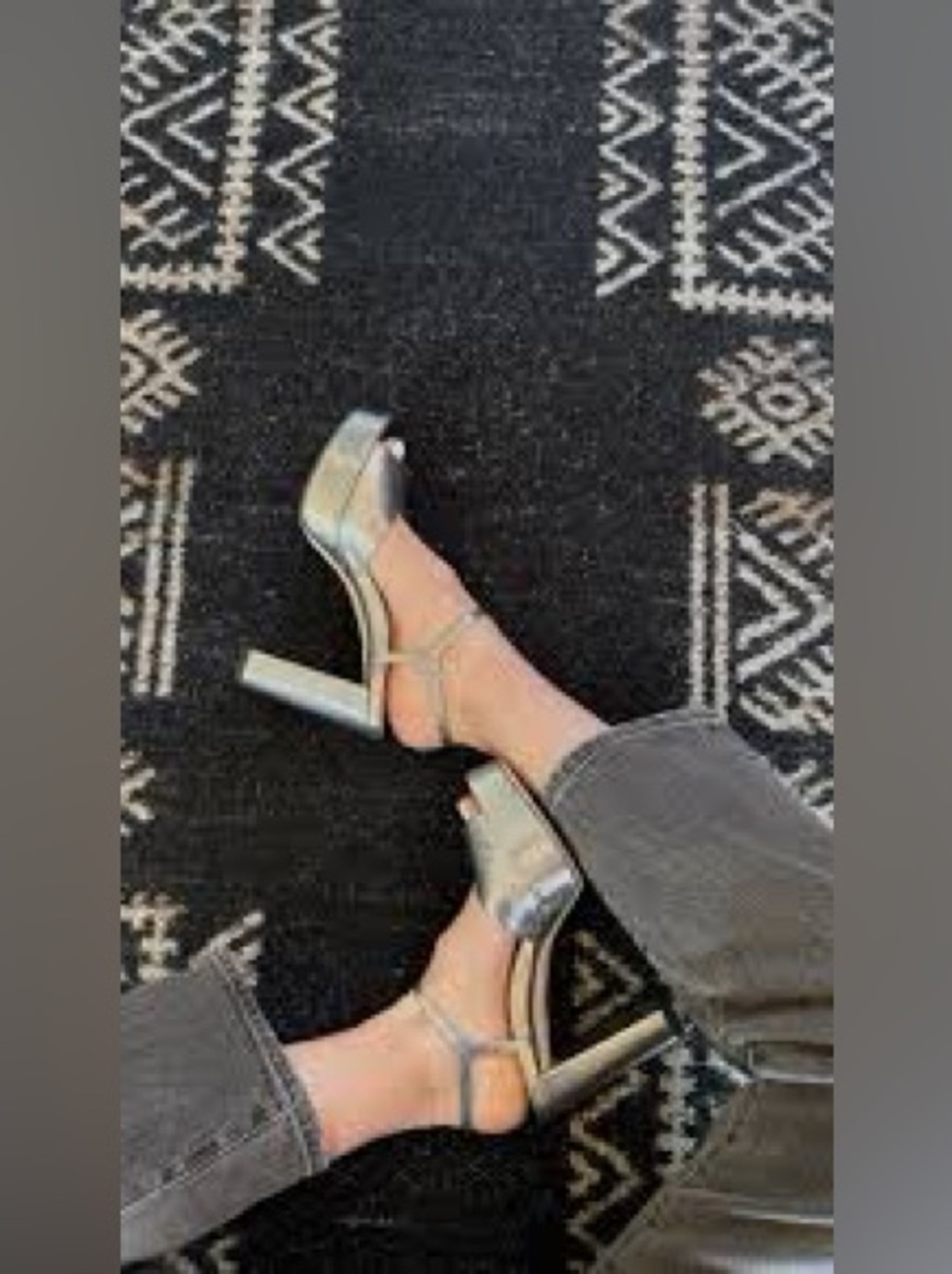 Inez Camilla heels in silver size 10.5 M